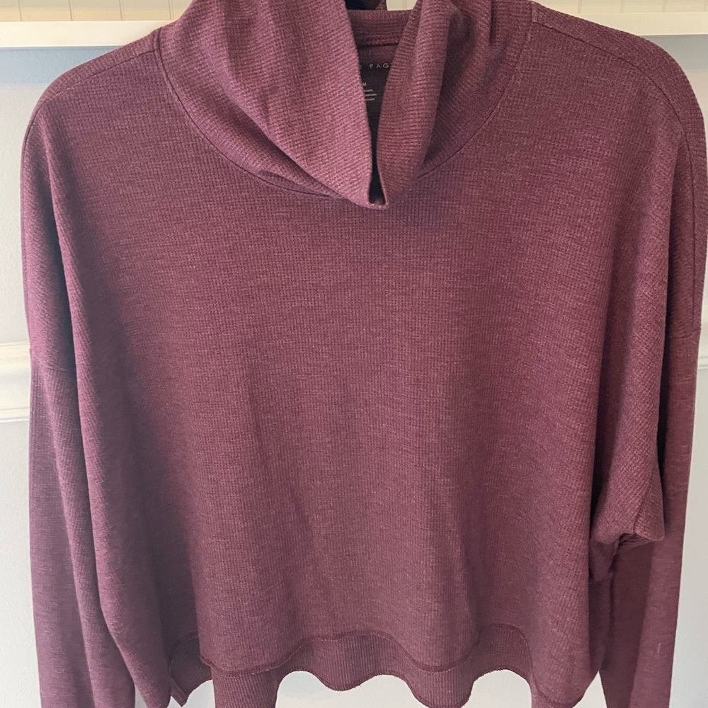 American Eagle purple cowl neck sweater